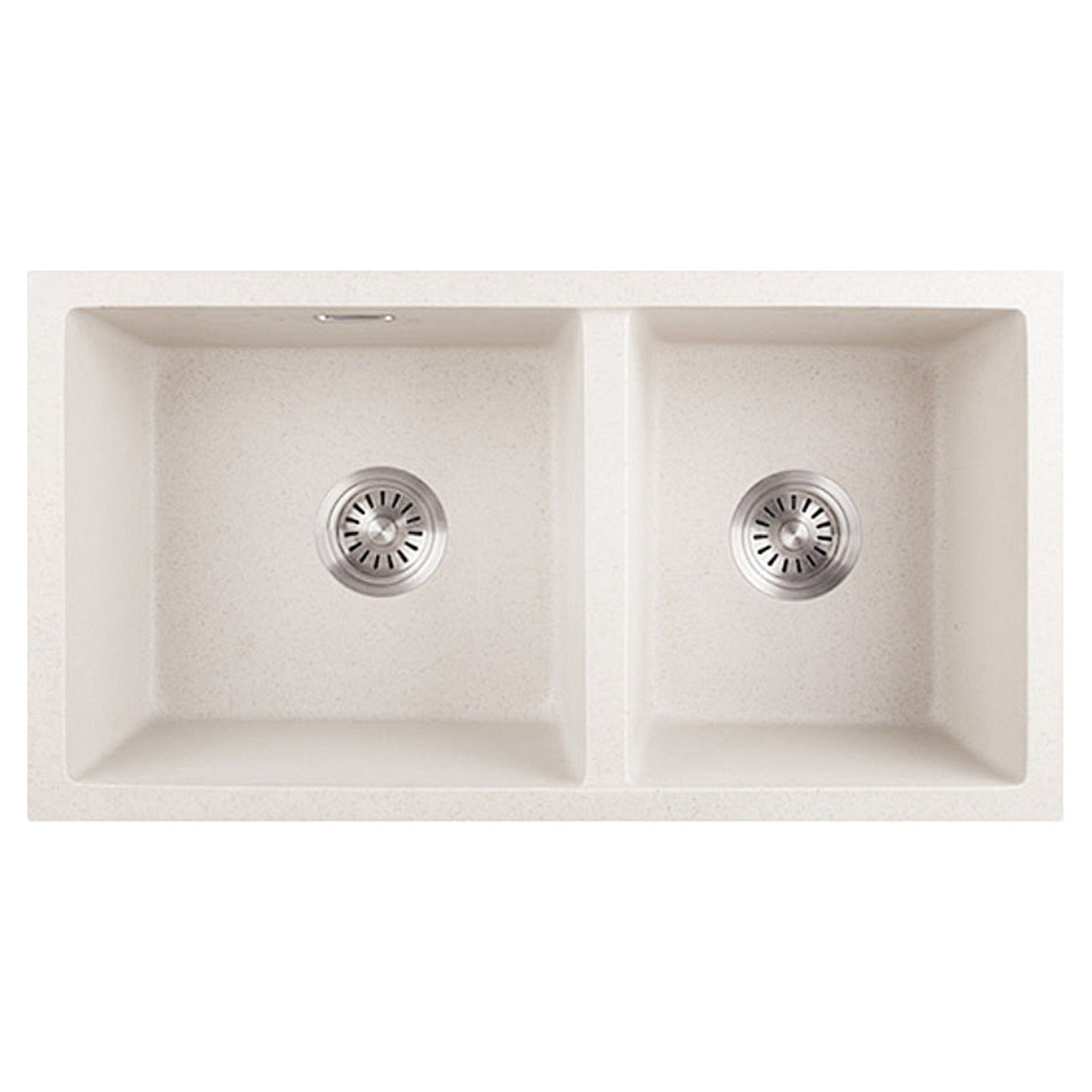 Chậu Rửa Bát 2 Hố Bằng Đá Granstone Hafele Essence HS22-GEN2S90M 577.25.410 | Màu Kem