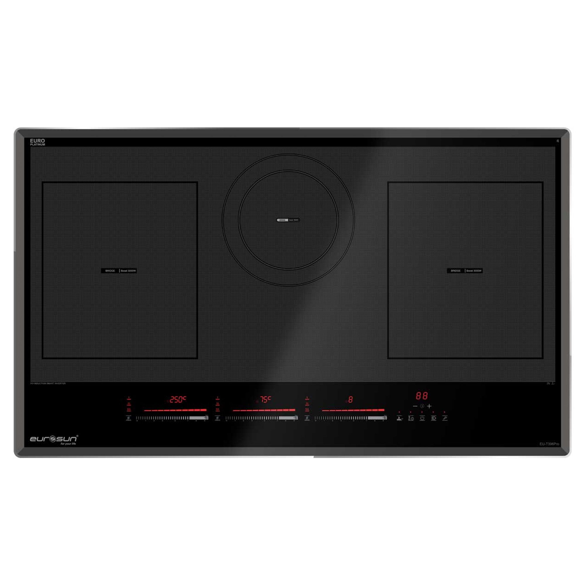 Bếp Từ Eurosun EU-T396Pro | Lắp Âm 3 Vùng Nấu