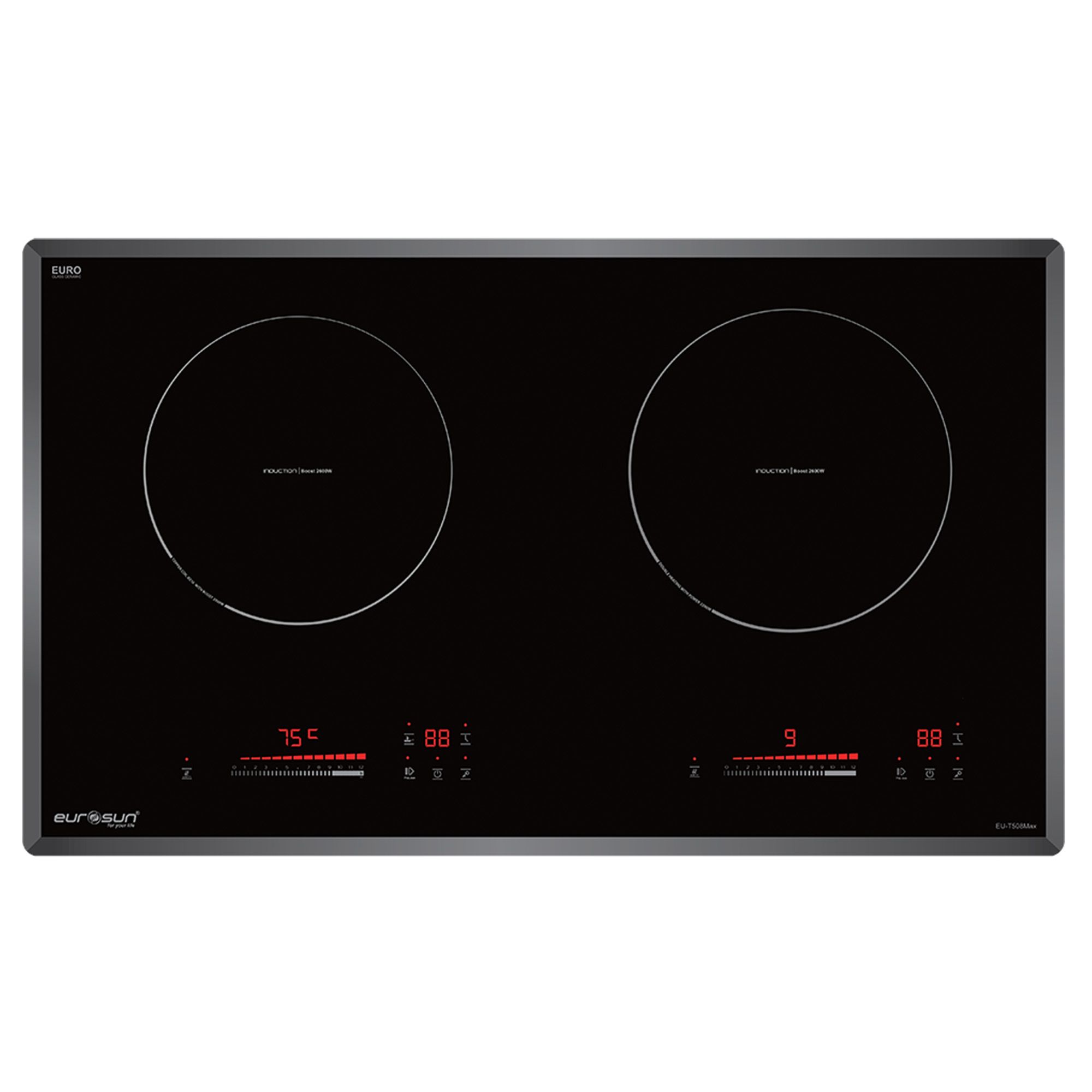 Bếp Từ Đôi Eurosun EU-T508Max | Lắp Âm 2 Vùng Nấu