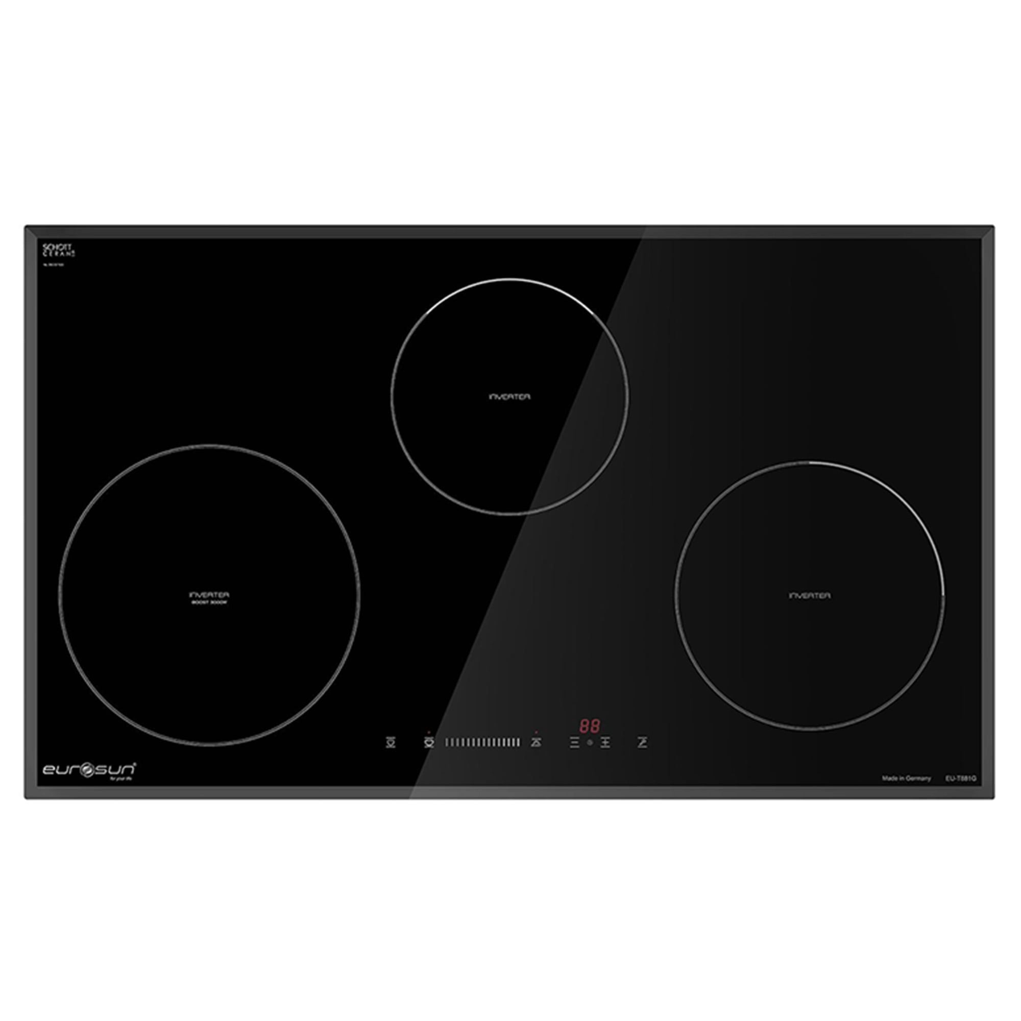 Bếp Từ Eurosun EU-T881G | Lắp Âm 3 Vùng Nấu