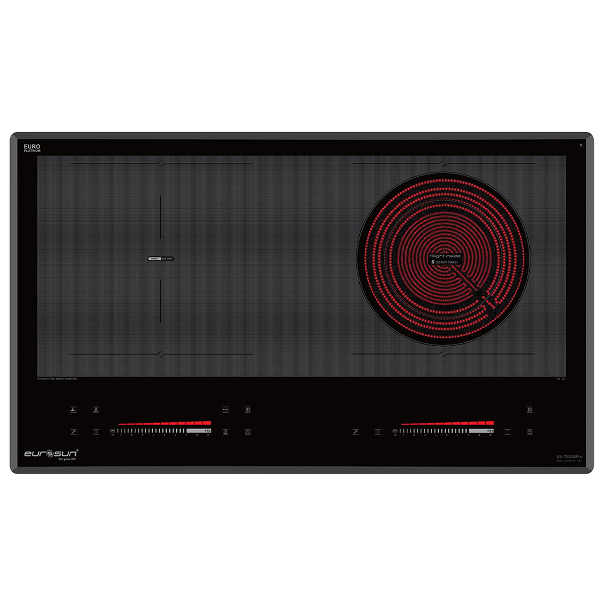 Bếp Điện Từ Kết Hợp Hồng Ngoại Eurosun EU-TE226Pro | Lắp Âm 2 Vùng Nấu