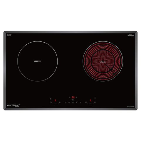 Bếp Điện Từ Kết Hợp Hồng Ngoại Eurosun EU-TE259Max | Lắp Âm 2 Vùng Nấu