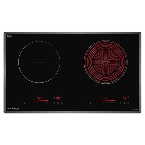 Bếp Điện Từ Kết Hợp Hồng Ngoại Eurosun EU-TE509Max | Lắp Âm 2 Vùng Nấu