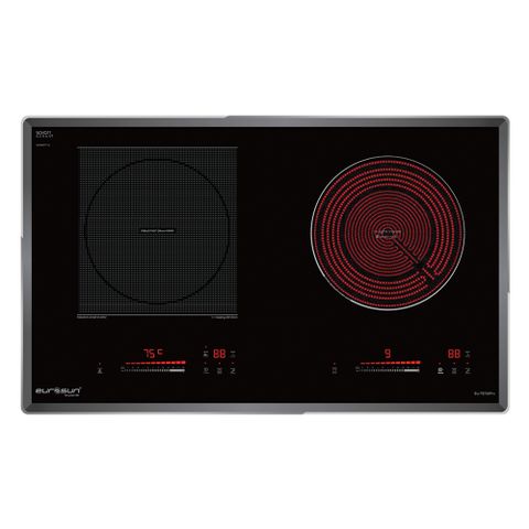 Bếp Điện Từ Kết Hợp Hồng Ngoại Eurosun EU-TE728pro | Lắp Âm 2 Vùng Nấu