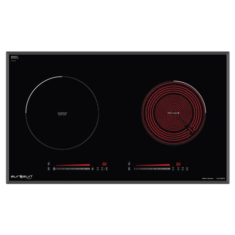 Bếp Điện Từ Kết Hợp Hồng Ngoại Eurosun EU-TE887G | Lắp Âm 2 Vùng Nấu
