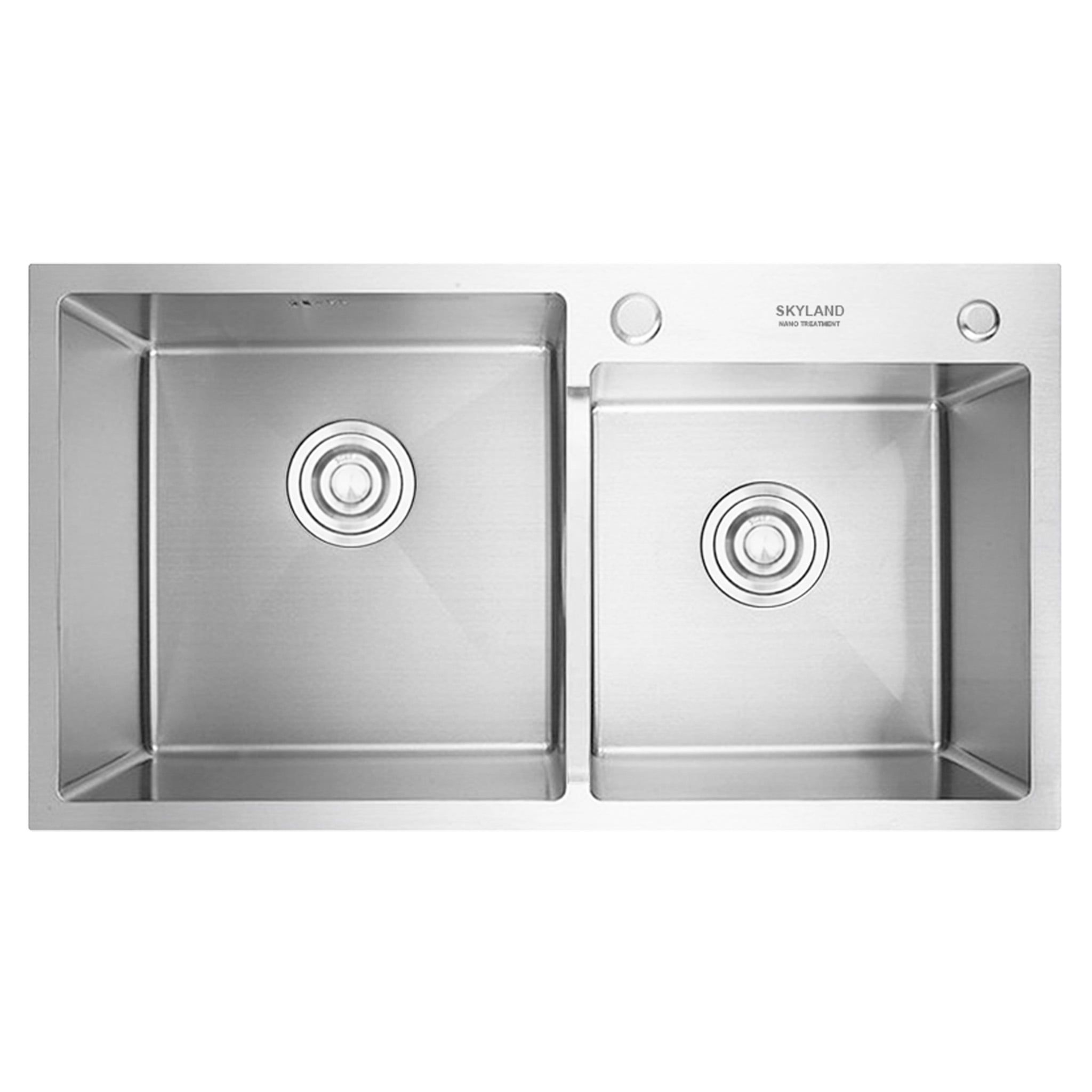 Chậu Rửa Bát 2 Hố Inox 304 Eurosun SKYLAND HANDMADE EU-8045HS9