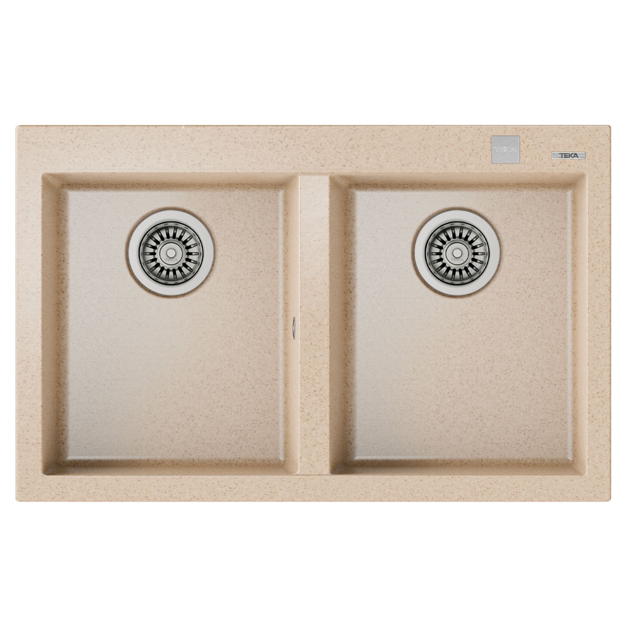 Chậu Rửa Bát 2 Hố Đá Teka FORSQUARE 2B 790 TG | Màu Be