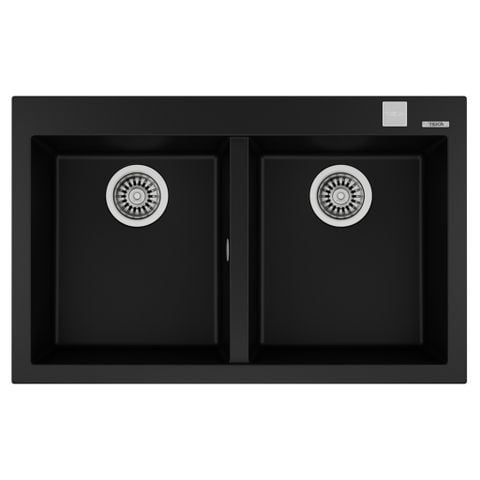 Chậu Rửa Bát 2 Hố Đá Teka FORSQUARE 2B 790 TG 115260014 | Màu Đen