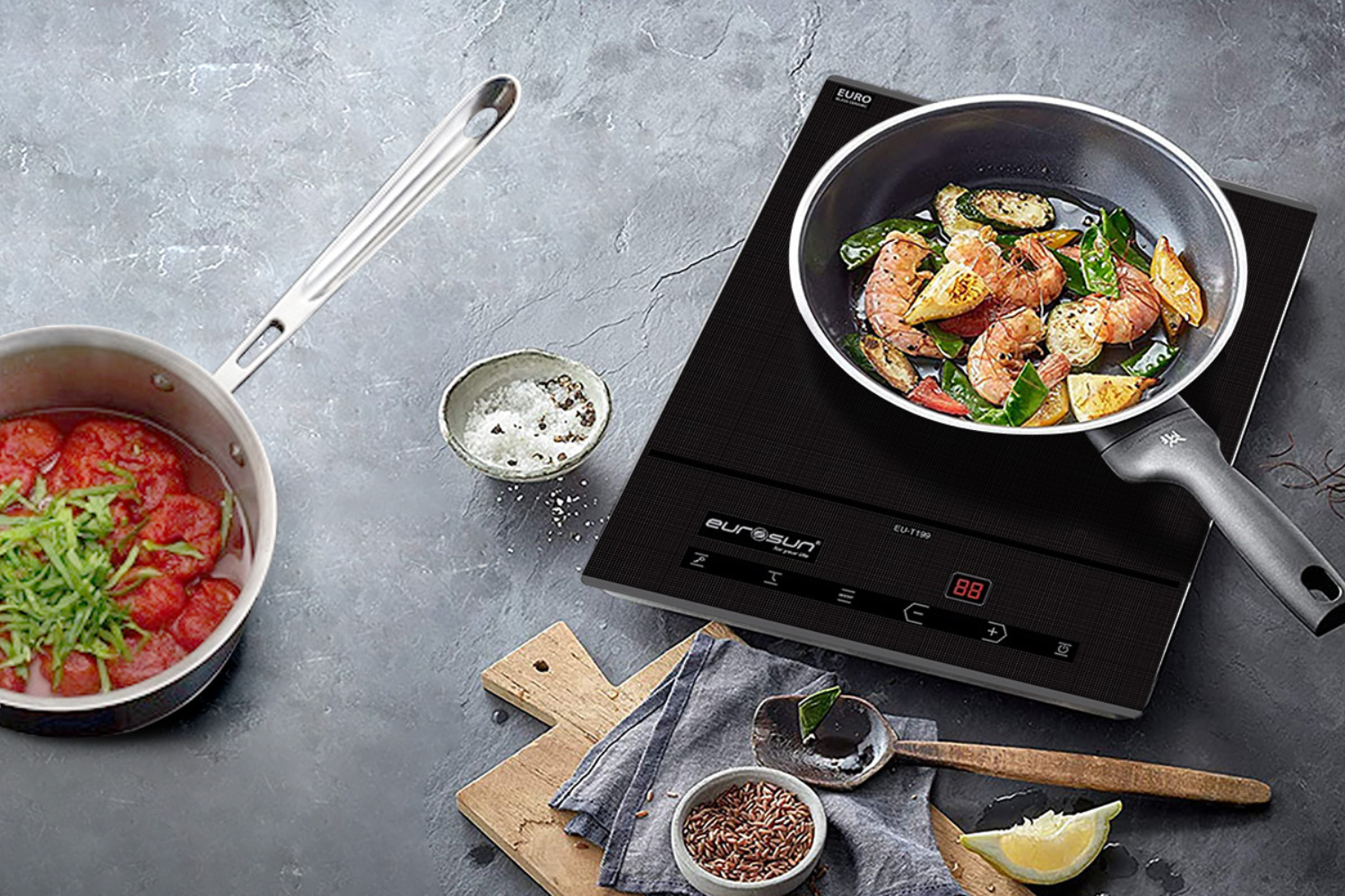 Bếp Từ Đơn Eurosun EU-T199 | Lắp Âm 1 Vùng Nấu