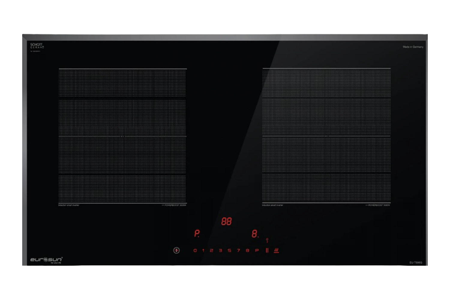 Bếp Từ Đôi Eurosun EU-T896G | Lắp Âm 2 Vùng Nấu