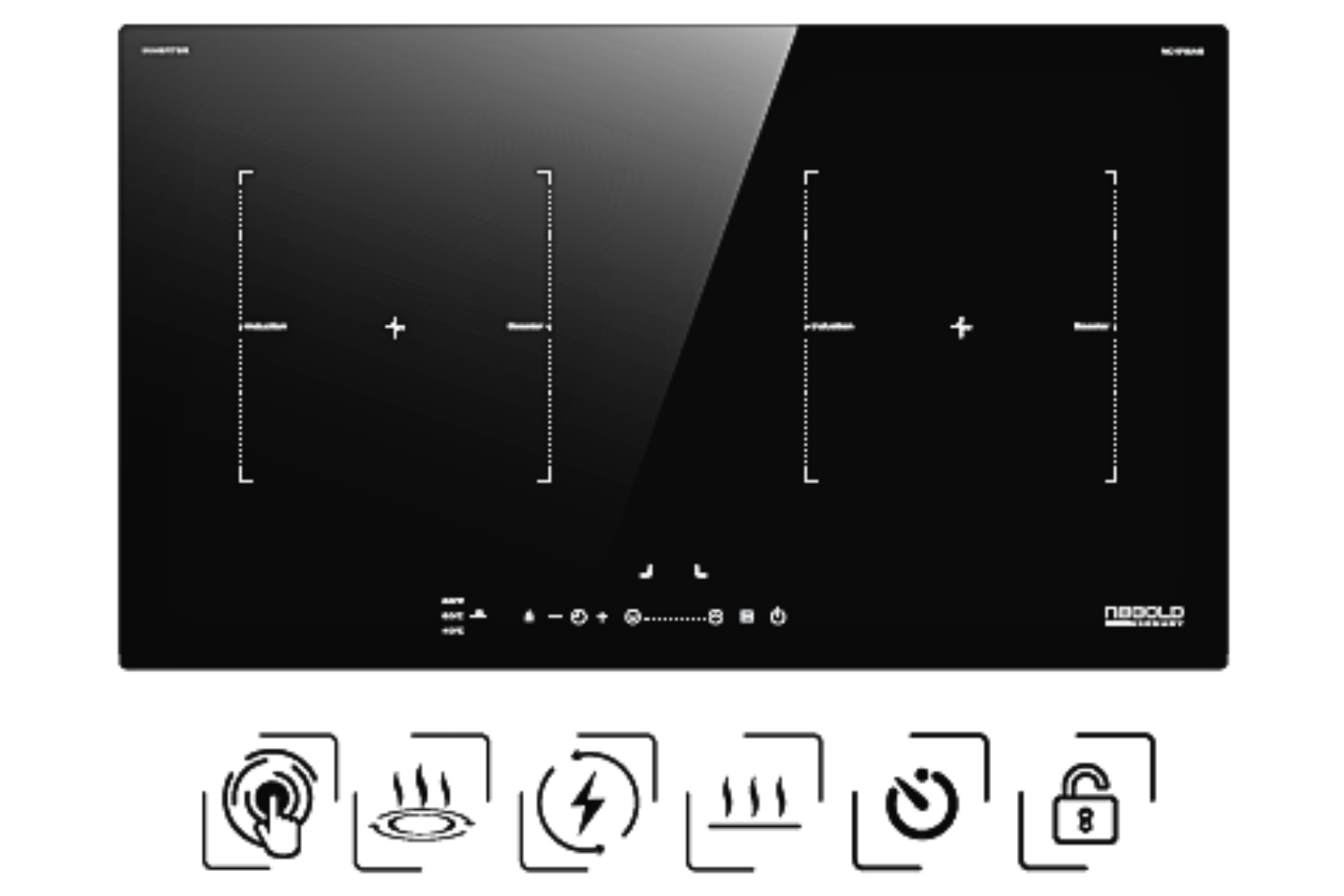Bếp Từ Đôi Hafele Nagold NC-I712AB (536.61.746) | Lắp Âm 02 Vùng Nấu