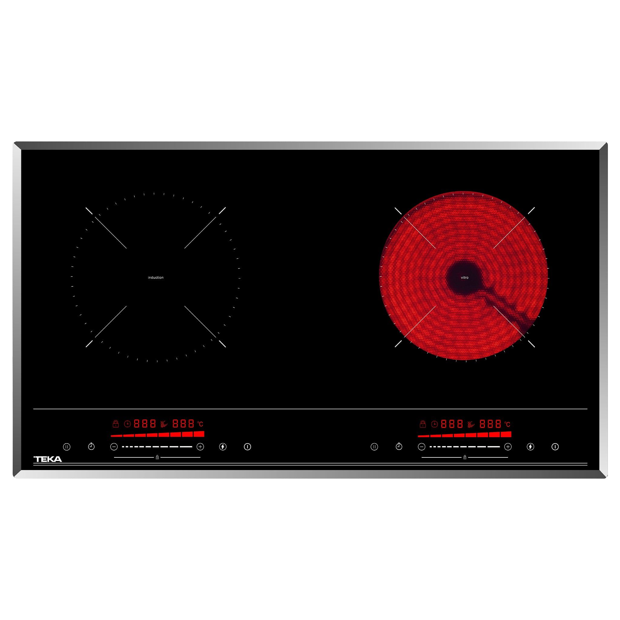 Bếp Điện Từ Kết Hợp Hồng Ngoại Teka HIC 7320 D | Lắp Âm 2 Vùng Nấu