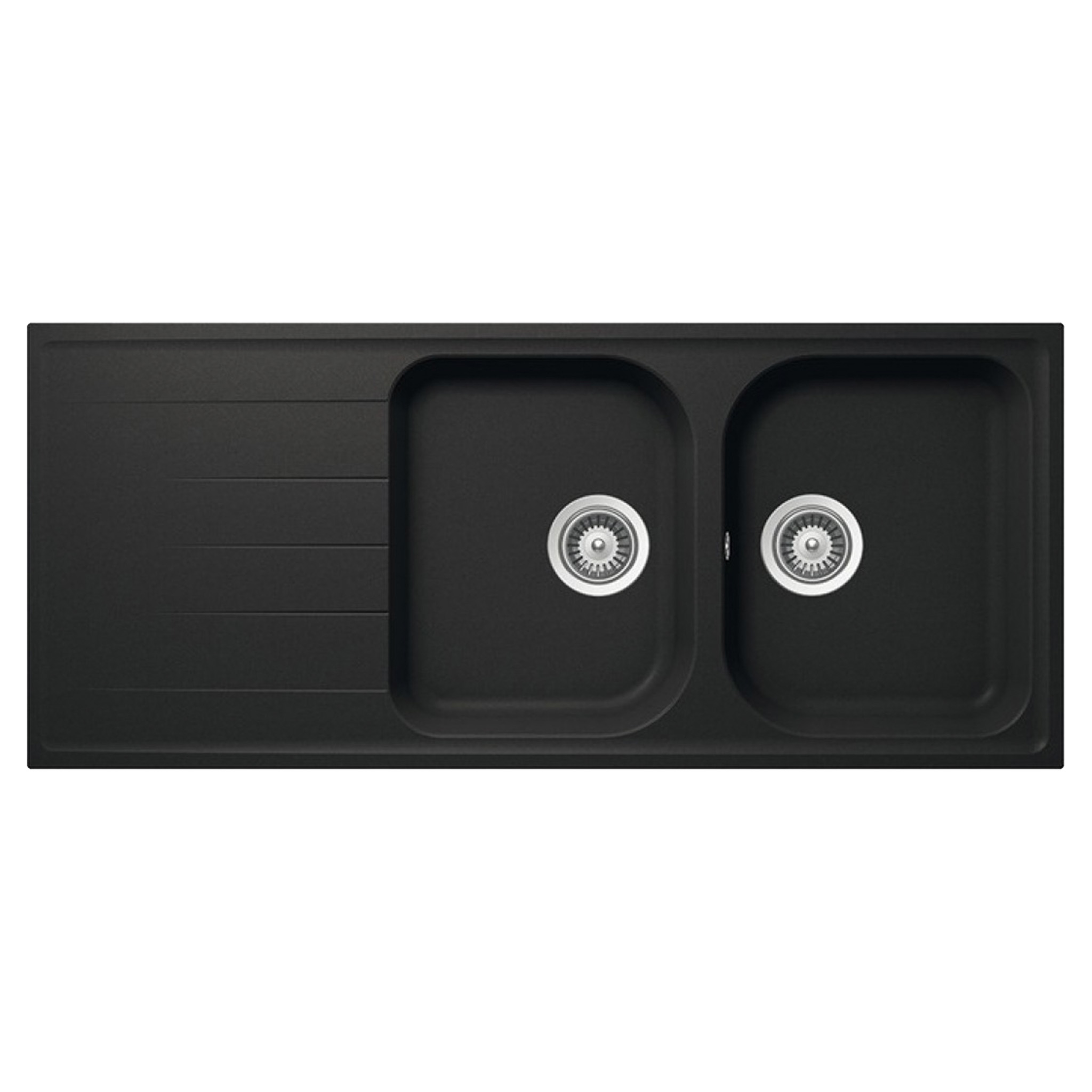 Chậu Rửa Bát 2 Hố Bằng Đá Granstone Hafele HS18-GED2R80 (570.35.360) | Màu Đen