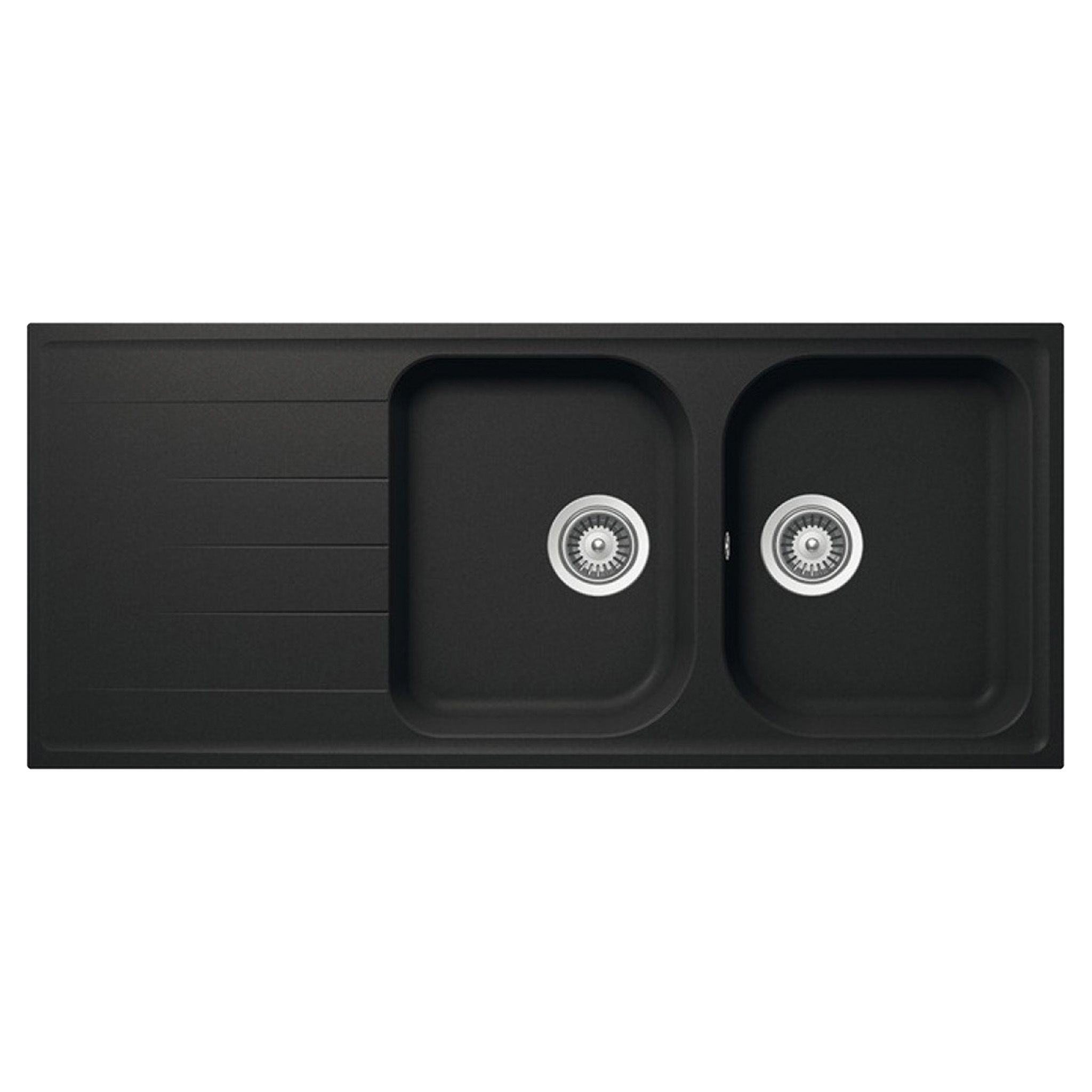 Chậu Rửa Bát 2 Hố Bằng Đá Granstone Hafele HS18-GED2R80 (570.35.360) | Màu Đen