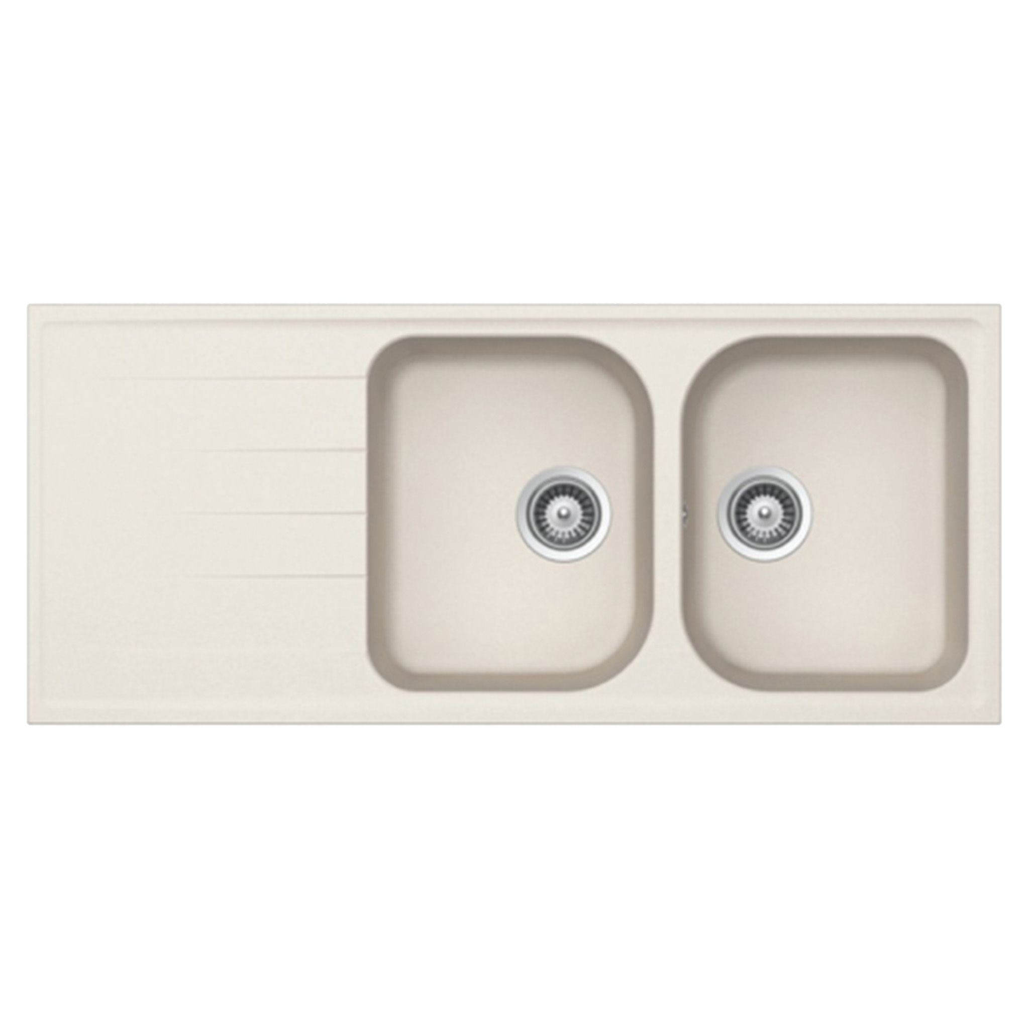 Chậu Rửa Bát 2 Hố Bằng Đá Granstone Hafele HS18-GED2R80 (570.35.460) | Màu Kem