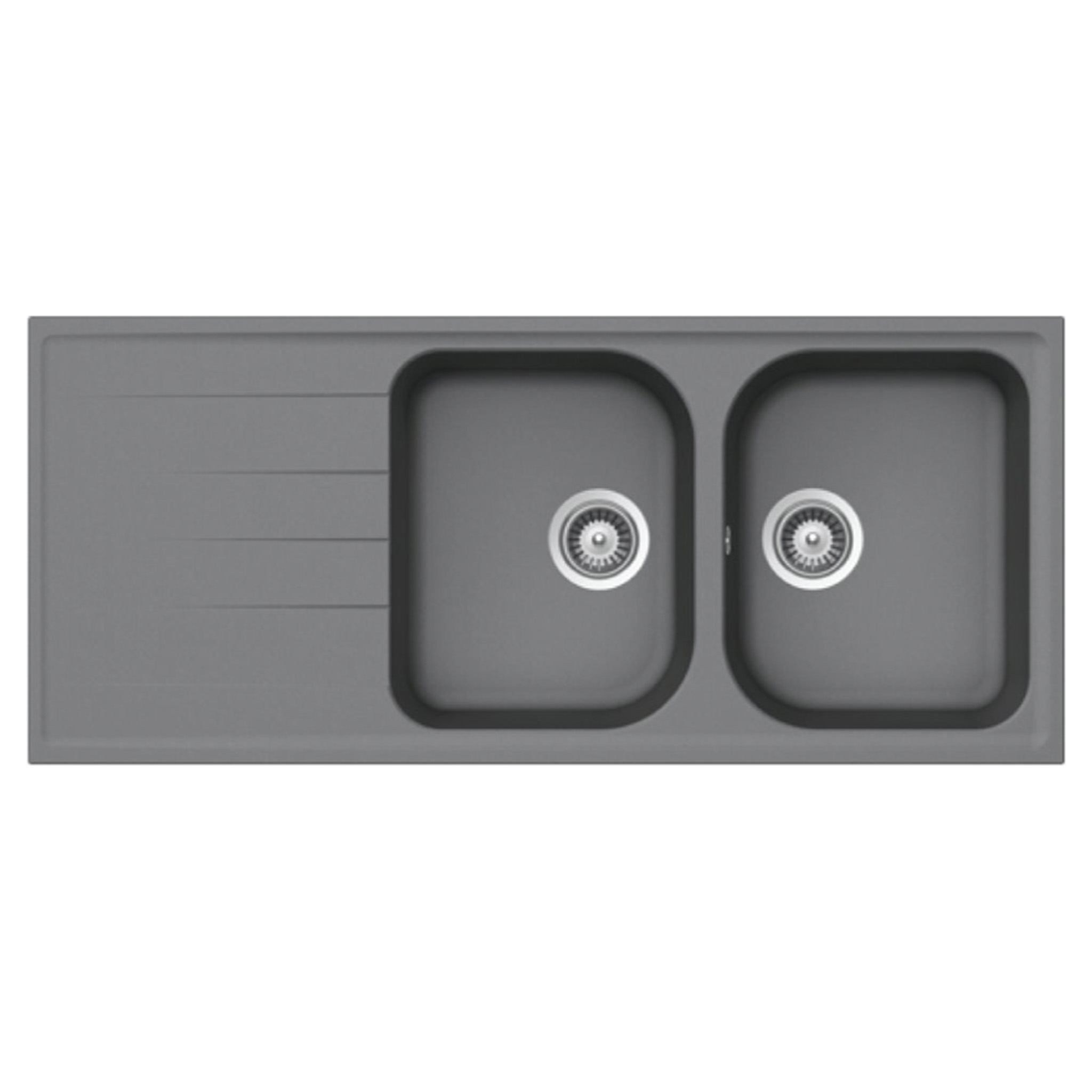 Chậu Rửa Bát 2 Hố Bằng Đá Granstone Hafele HS18-GED2R80 (570.35.560) | Màu Xám