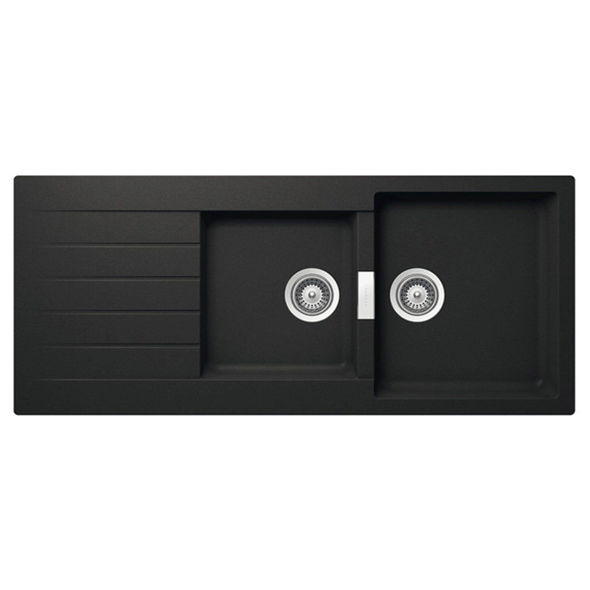 Chậu Rửa Bát 2 Hố Bằng Đá Granstone Hafele HS19-GED2S80 (570.35.370) | Màu Đen