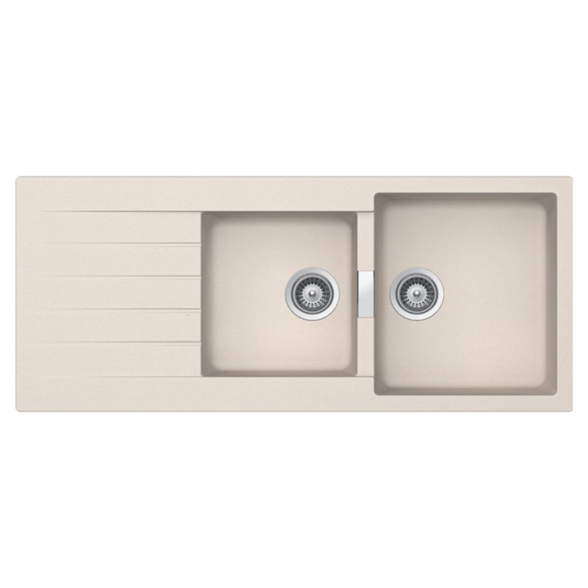 Chậu Rửa Bát 2 Hố Bằng Đá Granstone Hafele HS19-GED2S80 (570.35.470) | Màu Kem