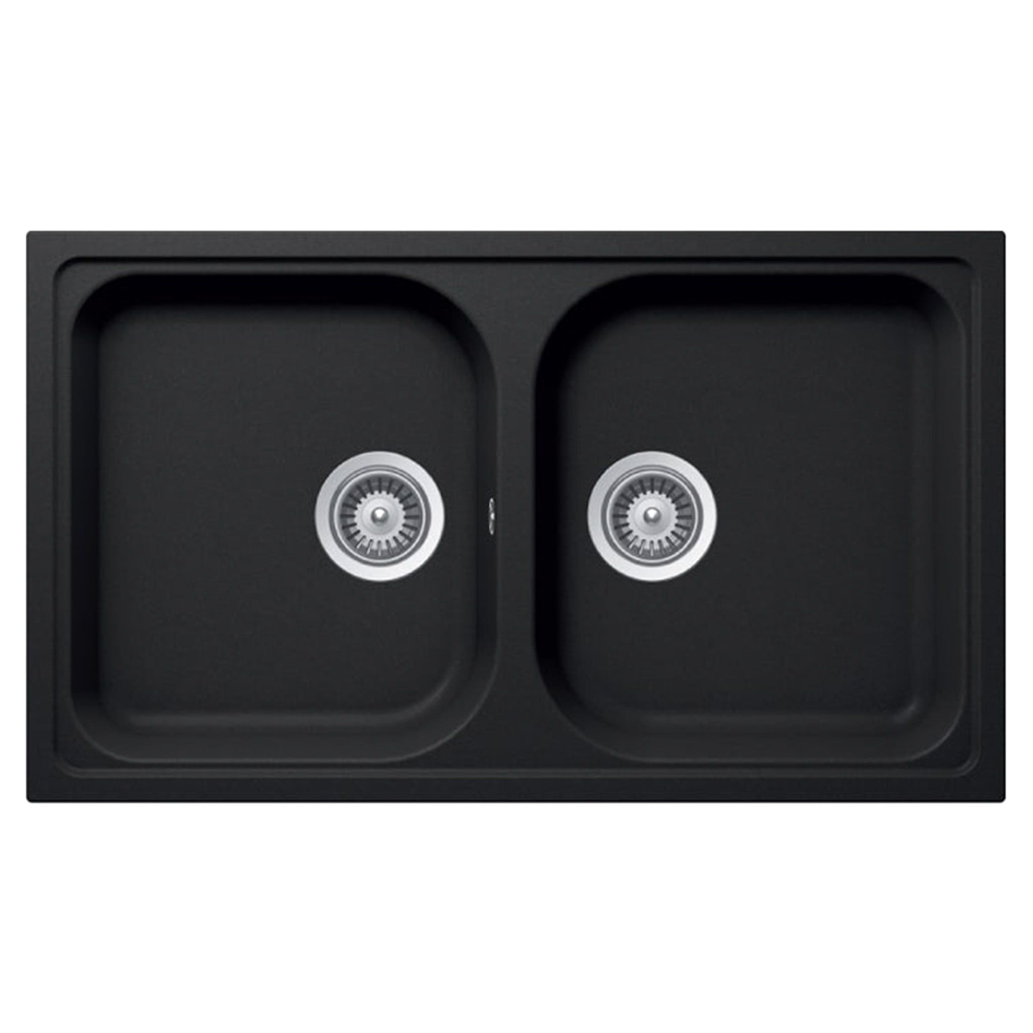 Chậu Rửa Bát 2 Hố Bằng Đá Granstone Hafele HS19-GEN2R90 (570.35.380) | Màu Đen