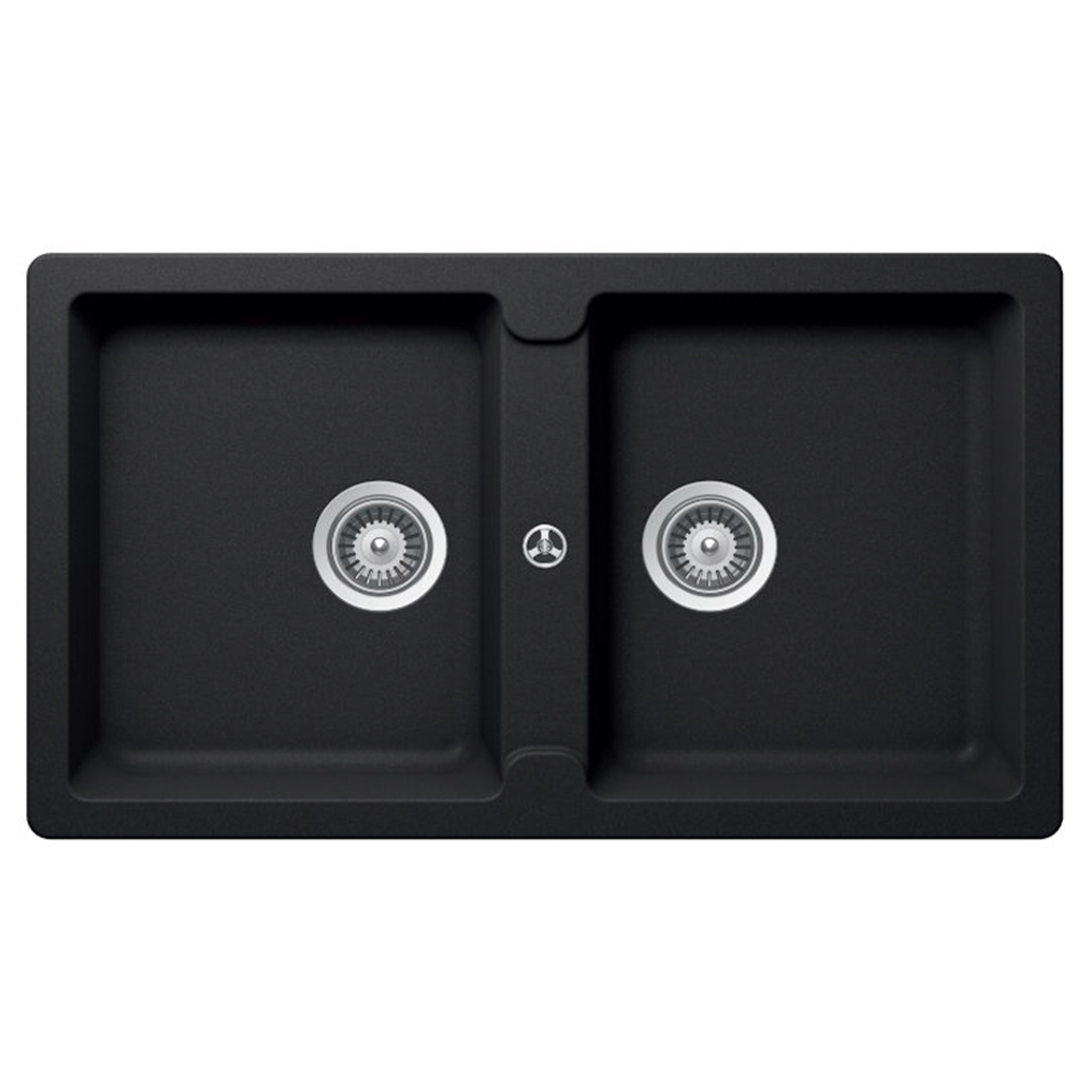 Chậu Rửa Bát 2 Hố Bằng Đá Granstone Hafele HS19-GEN2S90 (570.36.300) | Màu Đen