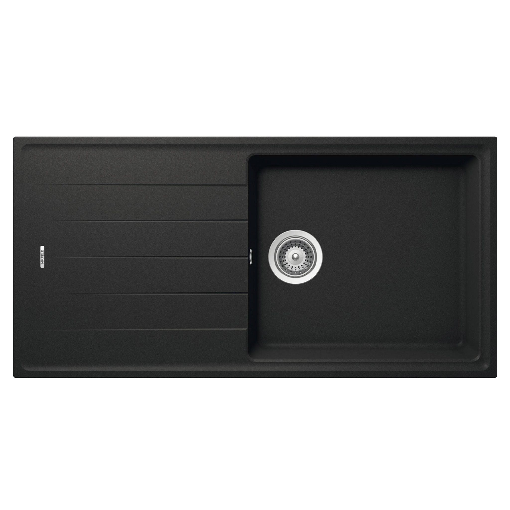 Chậu Rửa Bát 1 Hố Bằng Đá Granite Hafele HS20-GED1S60 (570.32.330) | Màu đen