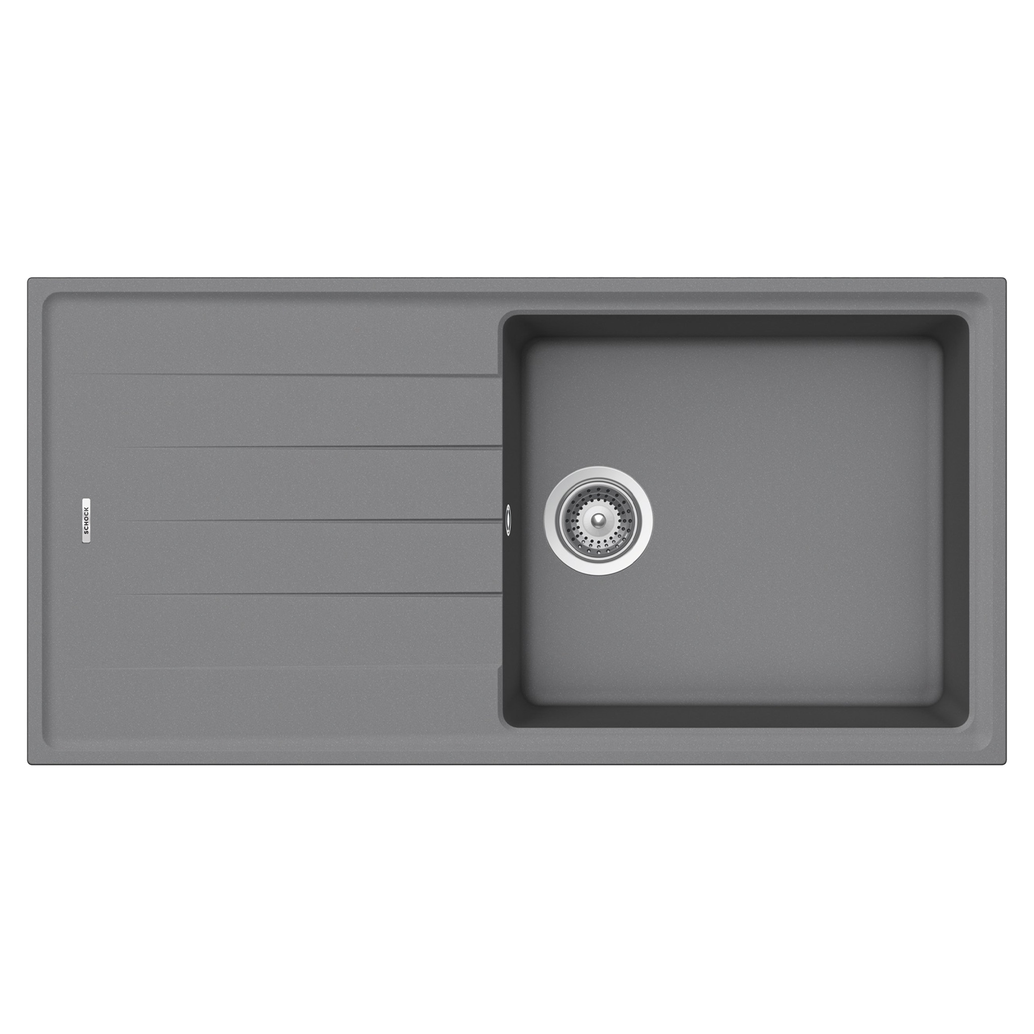 Chậu Rửa Bát 1 Hố Bằng Đá Granite Hafele HS20-GED1S60 570.32.530 | Màu Xám