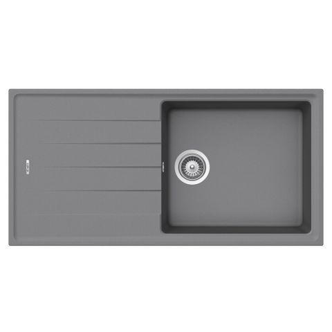 Chậu Rửa Bát 1 Hố Bằng Đá Granite Hafele HS20-GED1S60 570.32.530 | Màu Xám