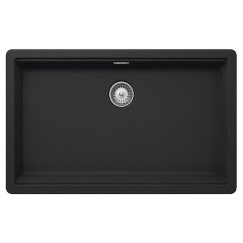 Chậu Rửa Bát 1 Hố Bằng Đá Granstone Hafele HS20-GEN1S80 (570.30.300) | Màu Đen