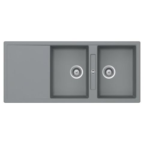 Chậu Rửa Bát 2 Hố Bằng Đá Granite Hafele HS20-GKD2S80 (570.33.530) | Màu Xám