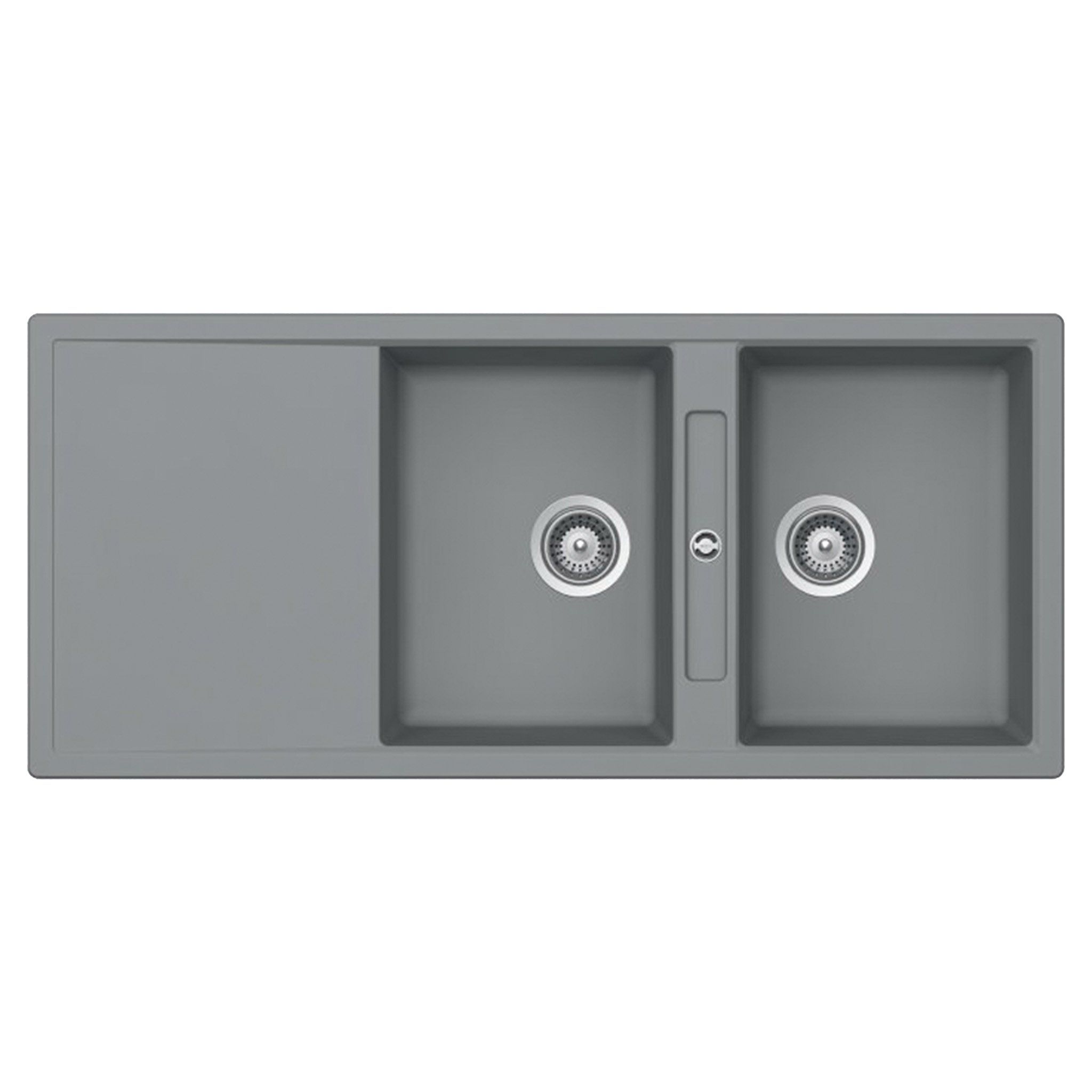 Chậu Rửa Bát 2 Hố Bằng Đá Granite Hafele HS20-GKD2S80 (570.33.530) | Màu Xám