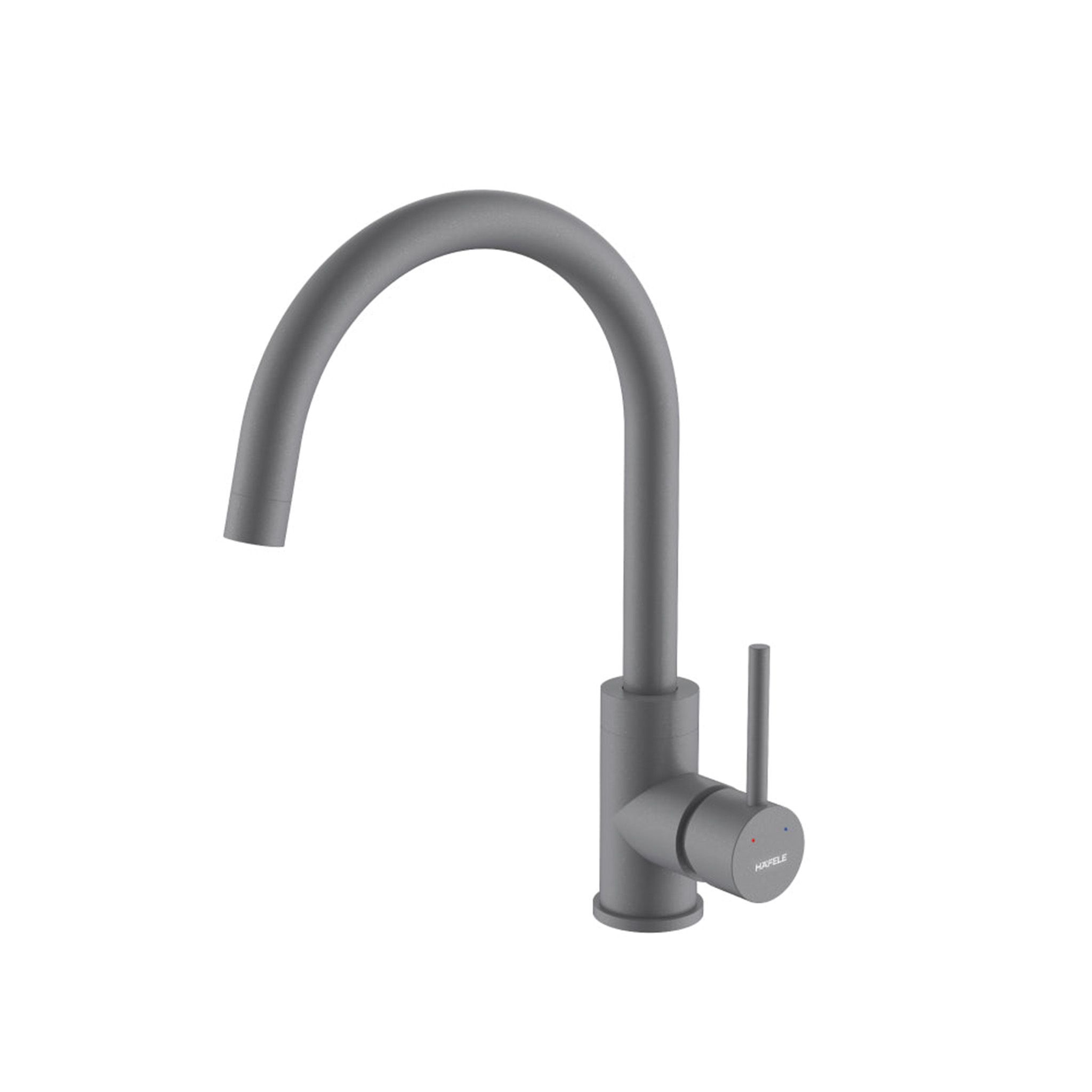 Vòi Rửa Bát Nóng Lạnh Hafele HT21-CH1F220C (577.56.500) | Đồng sơn giả đá, Màu xám