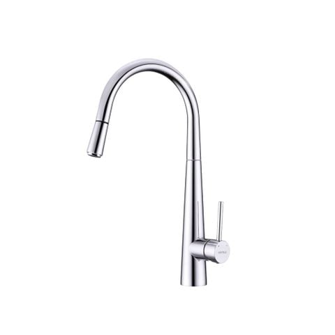 Vòi Rửa Chén Nóng Lạnh Dây Rút Hafele HT21-CH1P245 (577.55.220) | Đồng Thau Mạ Chrome