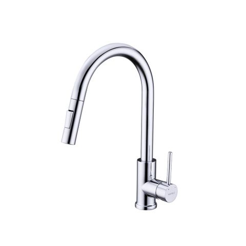 Vòi Rửa Bát Nóng Lạnh Dây Rút Hafele HT21-CH1P287 (577.55.230) | Đồng thau mạ Chrome