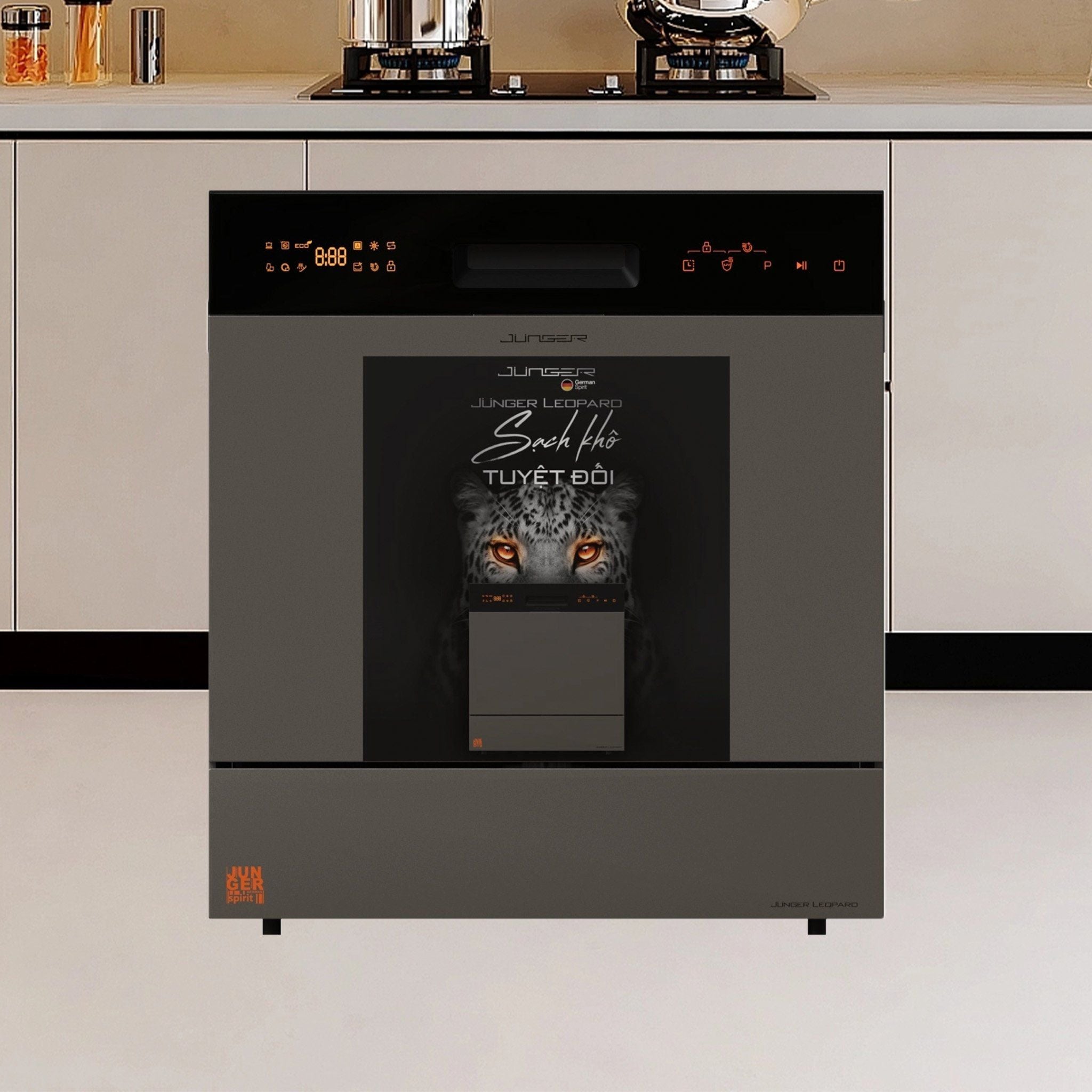 Máy Rửa Bát Độc Lập/Âm Tủ Junger Leopard DWJ-133-MS