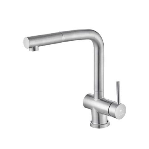 Vòi Rửa Bát Nóng Lạnh Dây Rút Malloca K103-SS | Inox 304