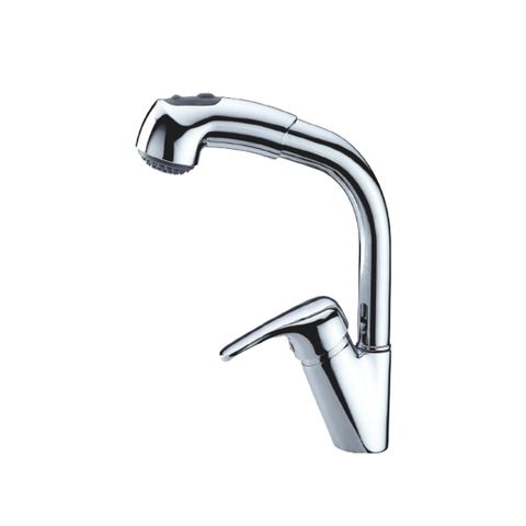 Vòi Rửa Bát Nóng Lạnh Dây Rút Malloca K140 | Đồng Thau Mạ Chrome
