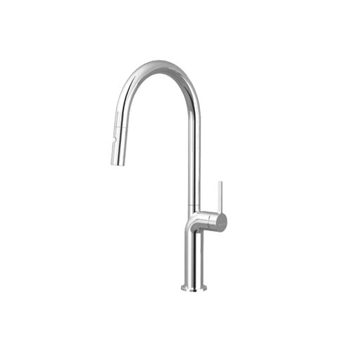 Vòi Rửa Bát Nóng Lạnh Dây Rút Malloca K2203-CR | Đồng Thau Mạ Chrome