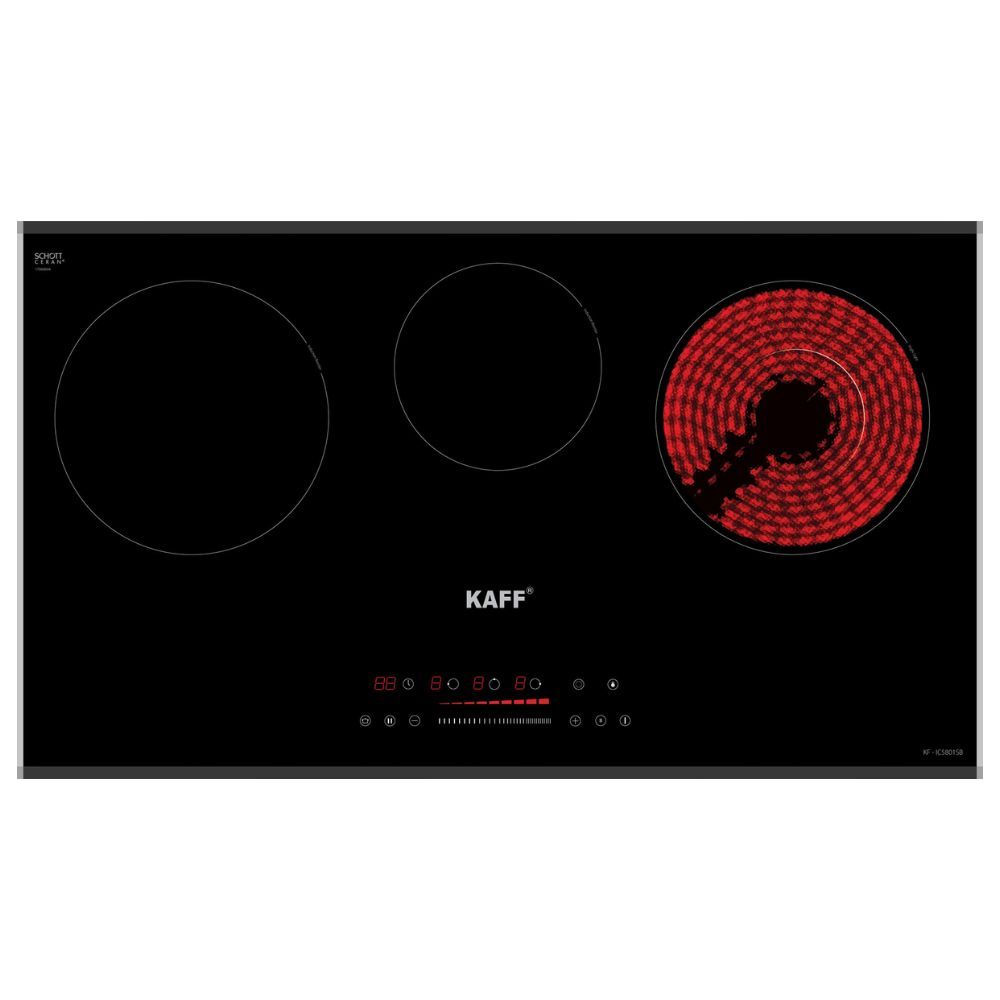 Bếp Từ Hồng Ngoại KAFF KF-IC5801SB | Lắp Âm 02 Từ - 01 Điện