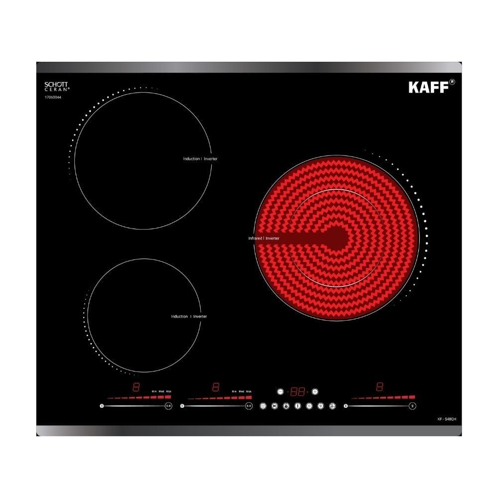 Bếp Từ Hồng Ngoại KAFF KF - S48QH Plus | Lắp Âm 02 Từ - 01 Điện