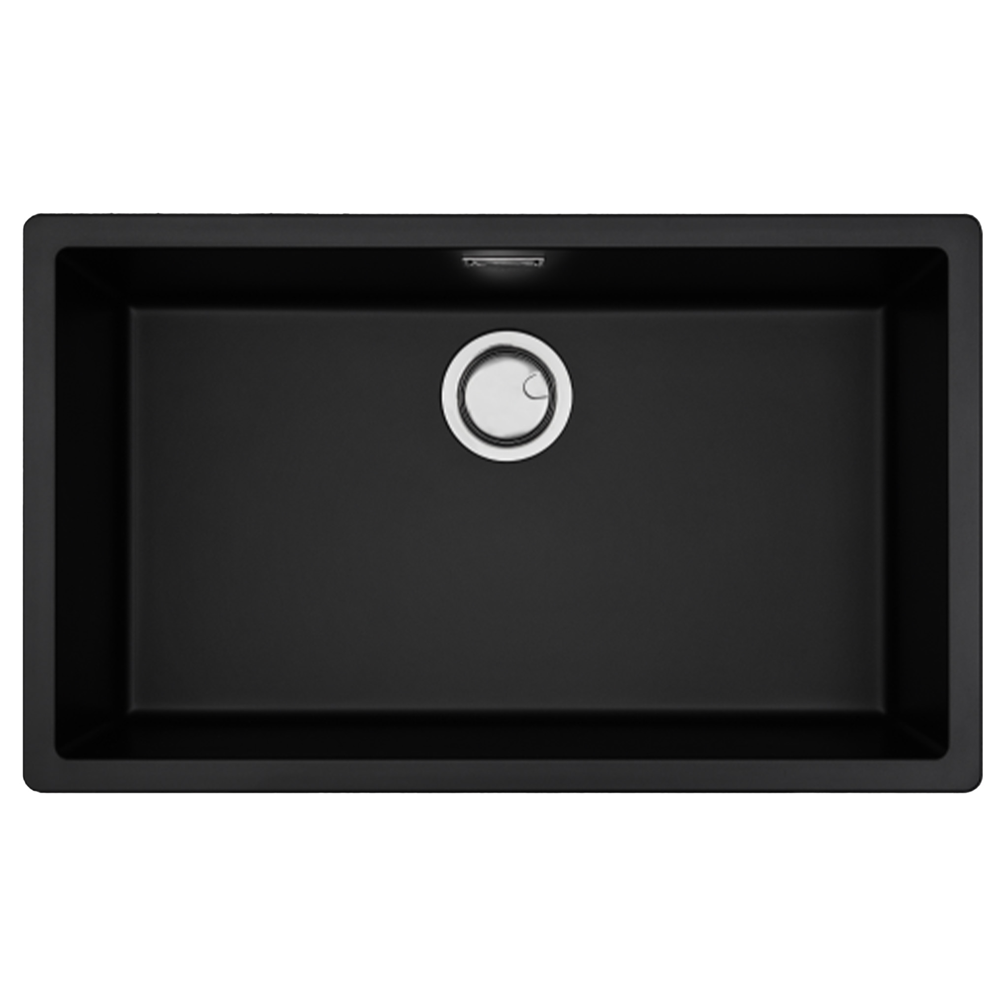 Chậu Rửa Bát 1 Hố Bằng Đá Granite Malloca ZEN K-13040 | Màu Đen