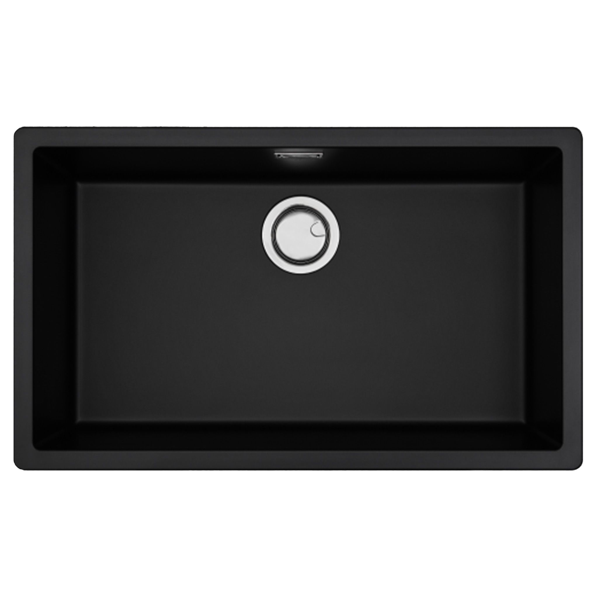 Chậu Rửa Bát 1 Hố Bằng Đá Granite Malloca ZEN K-13040 | Màu Đen