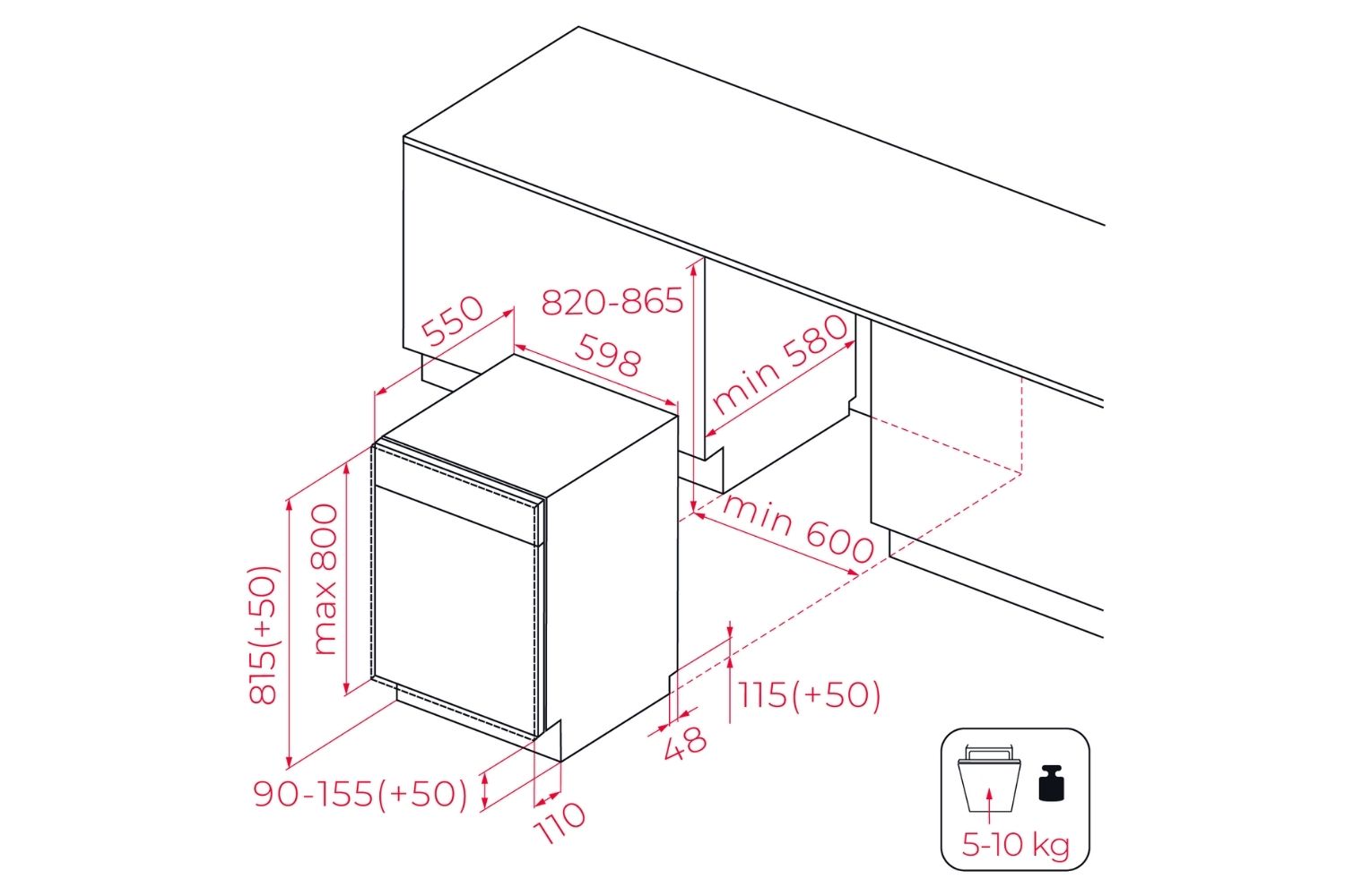 Máy Rửa Bát Âm Toàn Phần Teka DFI 46760 114270038