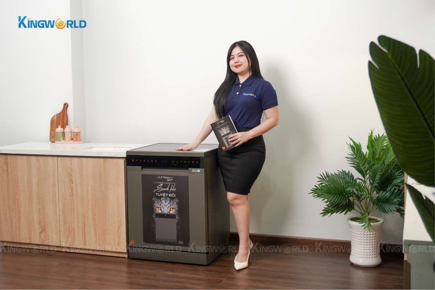 Máy Rửa Bát Độc Lập/Âm Tủ Junger Leopard DWJ-163-MS