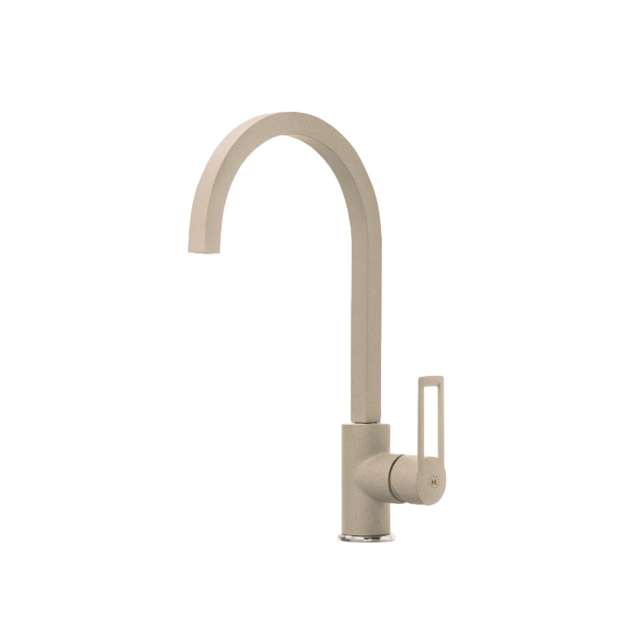 Vòi Rửa Bát Nóng Lạnh Malloca MF-062 | Đồng Thau Sơn Giả Đá, Màu Kem