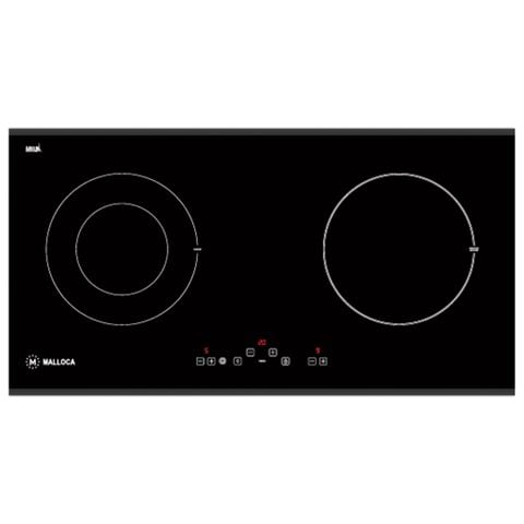 Bếp Điện Từ Đôi Malloca MH-02IR LB - Bếp Âm 01 Điện 01 Từ