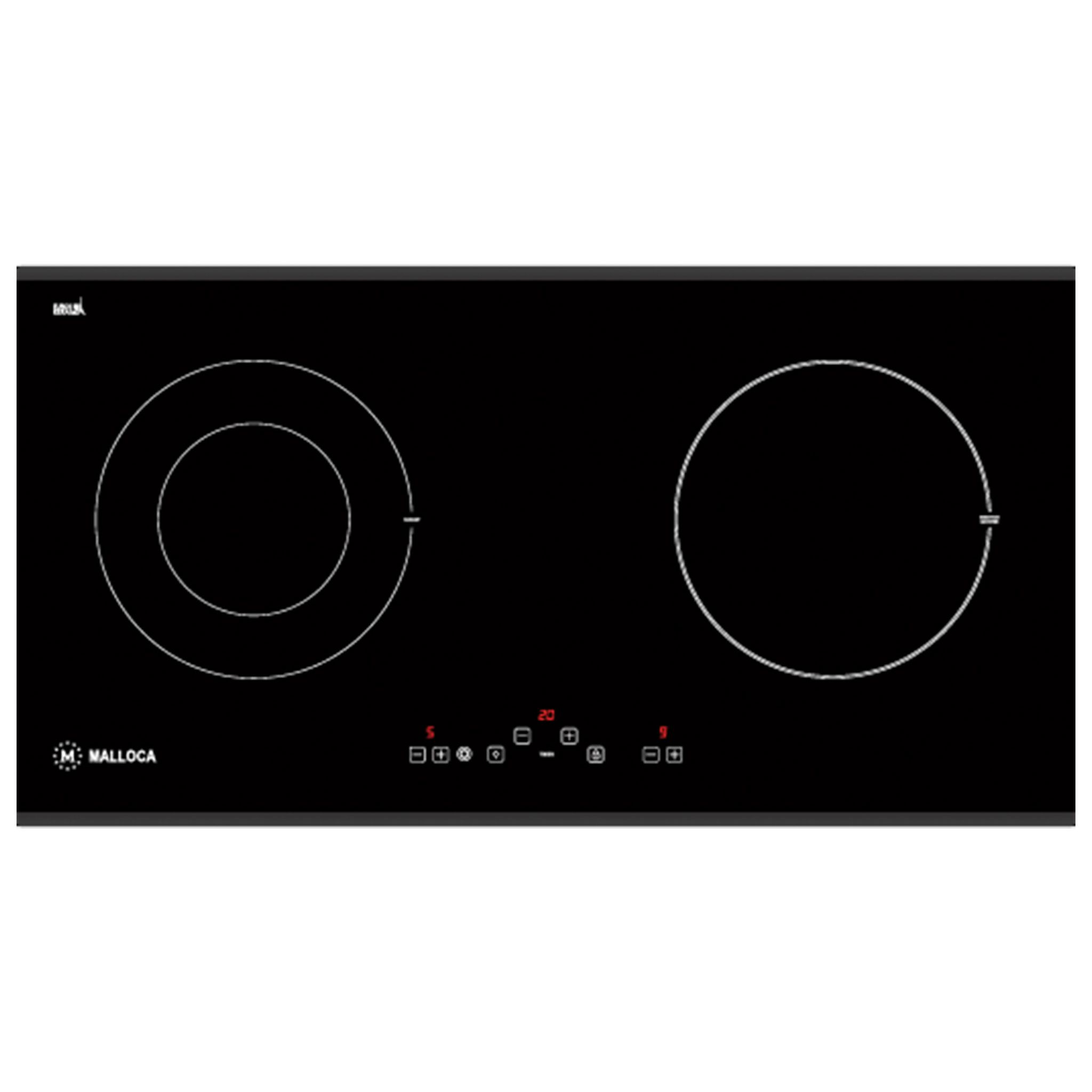 Bếp Từ Hồng Ngoại Malloca MH-02IR SB | Lắp Âm 01 Điện 01 Từ