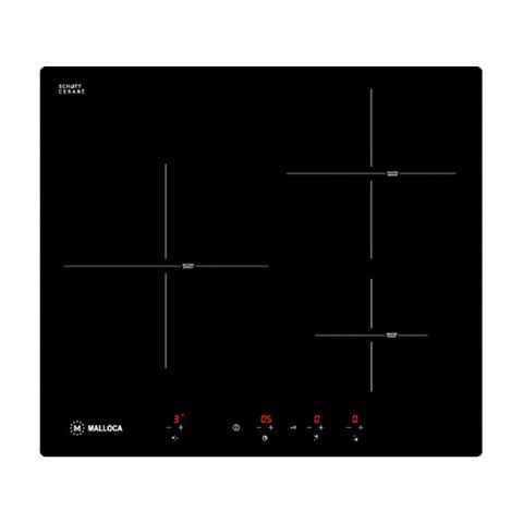 Bếp Từ Âm Malloca MI 593 BN | 03 Vùng Nấu