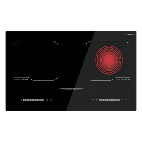 Bếp Điện Từ Kết Hợp Hồng Ngoại Junger MK-24 | Lắp Âm/Dương 2 Vùng Nấu