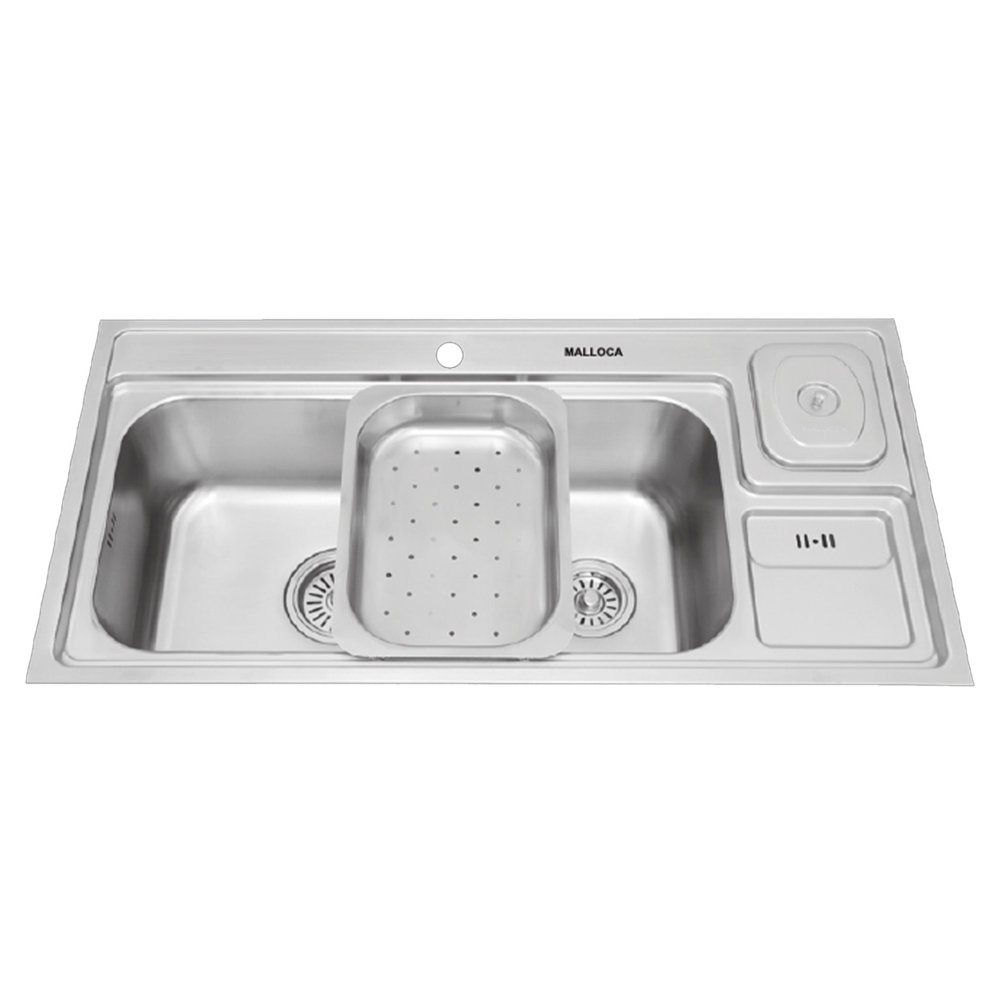 Chậu Rửa Bát 2 Hố Inox 304 Malloca MS 8809 N