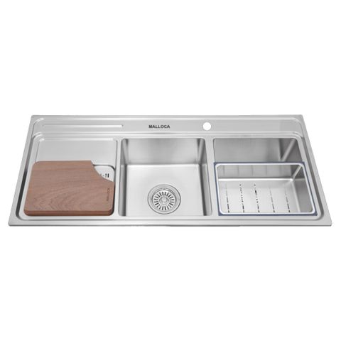 Chậu Rửa Bát 2 Hố Inox 304 Malloca MS 8816 N